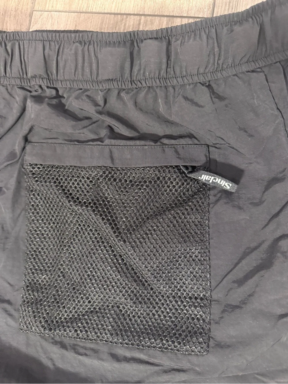 Sinclair Men’s Black Quick-Dry Board Shorts with Integrated Belt